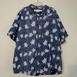 Boca Classics Islandwear Turtle Print Shirt
